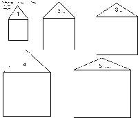 fiche de mathématiques pour dessiner le nombre d'objets indiqué sur chaque maison