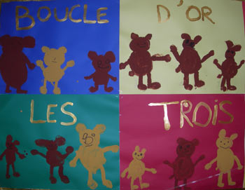 les trois ours en peinture