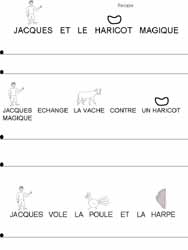 fiche d'écriture majuscule de phrases