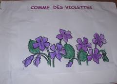 des violettes