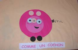 cochon rose