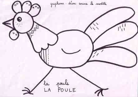 fcihe pour décorer une poule