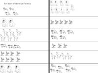 fiche de mathématiques pour dénombrer des animaux