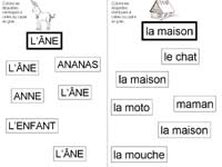 fiche de lecture sur les musiciens de Brême, pour retrouver les étiquettes de l'âne et la maison