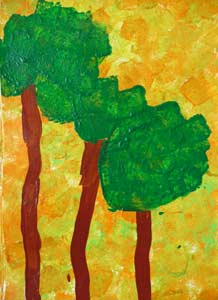 arbres d'après Klimt
