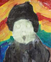 peinture à la manière de Munch