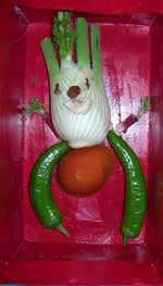 bonhomme en fenouille et piments