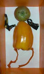 bonhomme en poivron tomate