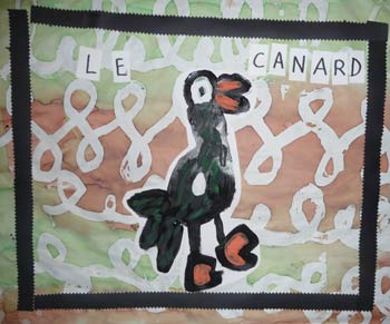 canard en peinture et fonden graphismes
