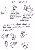 fiche pour apprendre à dessiner une souris