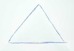feuille de papier avec un triangle