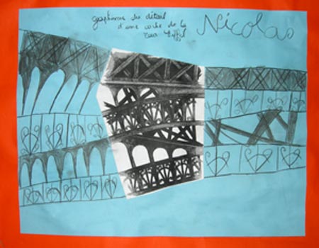 graphismes à partir de la Tour Eiffel