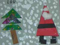  Père-Noël en collage et sapin stylisés></a></p>
      <p class=