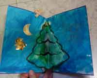 carte de Noël animée avec un sapin de Noël