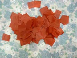 morceaux de papier de soie