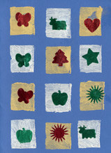carte de Noël avec des décorations Noël