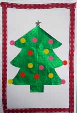 sapin de Noël en collage></a><span class=