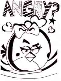 coloriage de angry bird