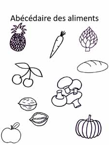 abécédaire des aliments