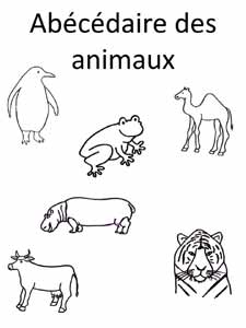 abécédaire des animaux