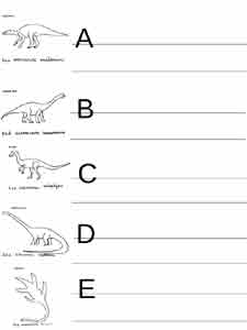 abécédaire des dinosaures en capitales