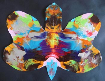 carte en forme de papillon