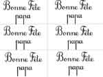 fiche de modèles pour écrire bonne fête papa en cursive