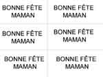 fiche de modèles pour écrire bonne fête maman en capitale