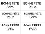 fiche de modèles pour écrire bonne fête papa en capitales