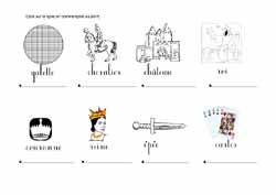 fiche d'écriture sur le Moyen-Âge