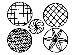 fiche de coloriage de différentes galettes