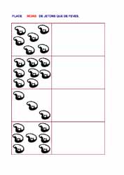 fiche pour compter sur le Moyen-Âge