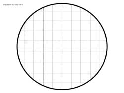 fiche pour compléter un quadrillage en dehors du rond