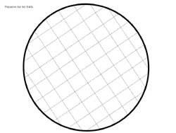 fiche pour compléter des lignes obliques en dehors du rond