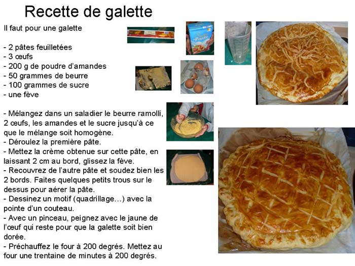 recette de galette des rois