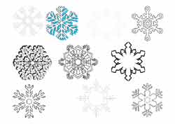 coloriage de flocons