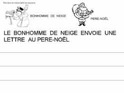 fiche d'écriture majuscule pour recopier une phrase