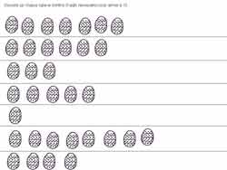 fiche pour compter des oeufs
