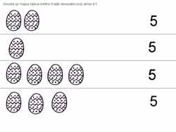 fiche pour compter des oeufs