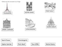 fiche sur les monuments de Paris