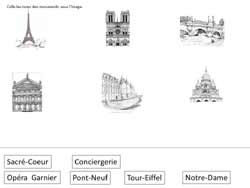 fiche sur les monuments de Paris