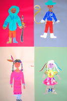 collage des personnages du monde