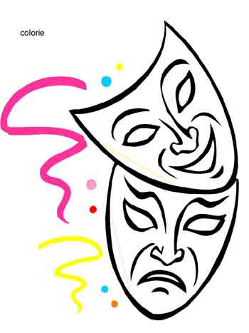 coloriage de masques