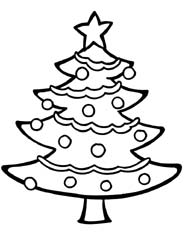 coloriage de sapin de Noël