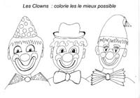 coloriage de clowns