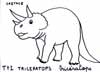 coloriage de tricératops