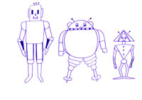 coloriage de robots