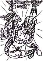 coloriage de spiderman