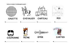 fiche d'écriture majuscule sur le Moyen-Âge