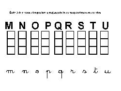 fiches pour écrire des lettres en cursive